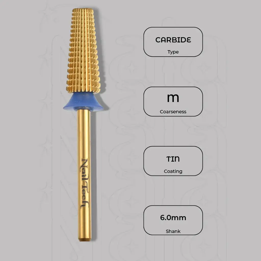 Karbidová fréza 5 v 1 křížový řez Ø6.0 mm - střední zrnitost