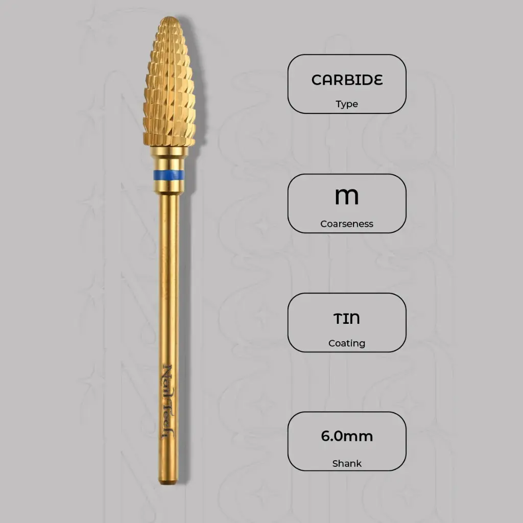 Karbidová fréza velký kužel Ø6.0 mm - střední zrnitost