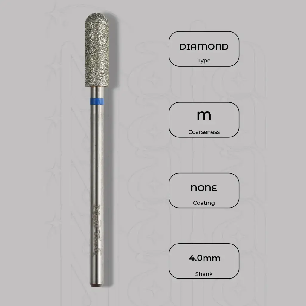 Diamantová zaoblená fréza Ø4.0 mm - střední zrnitost