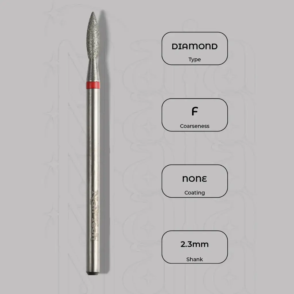 Diamantová fréza plamínek Ø2.3 mm - jemná zrnitost