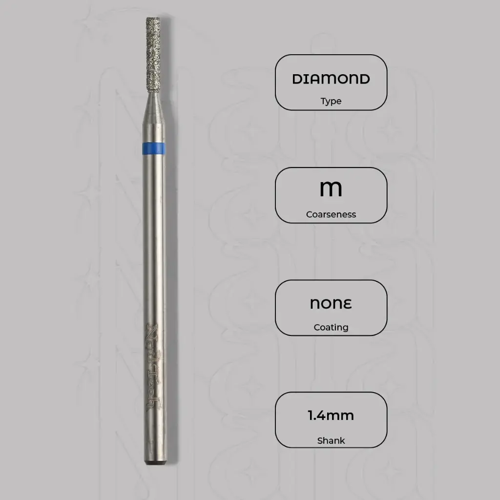 Diamantová fréza válec Ø1.4 mm - střední zrnitost