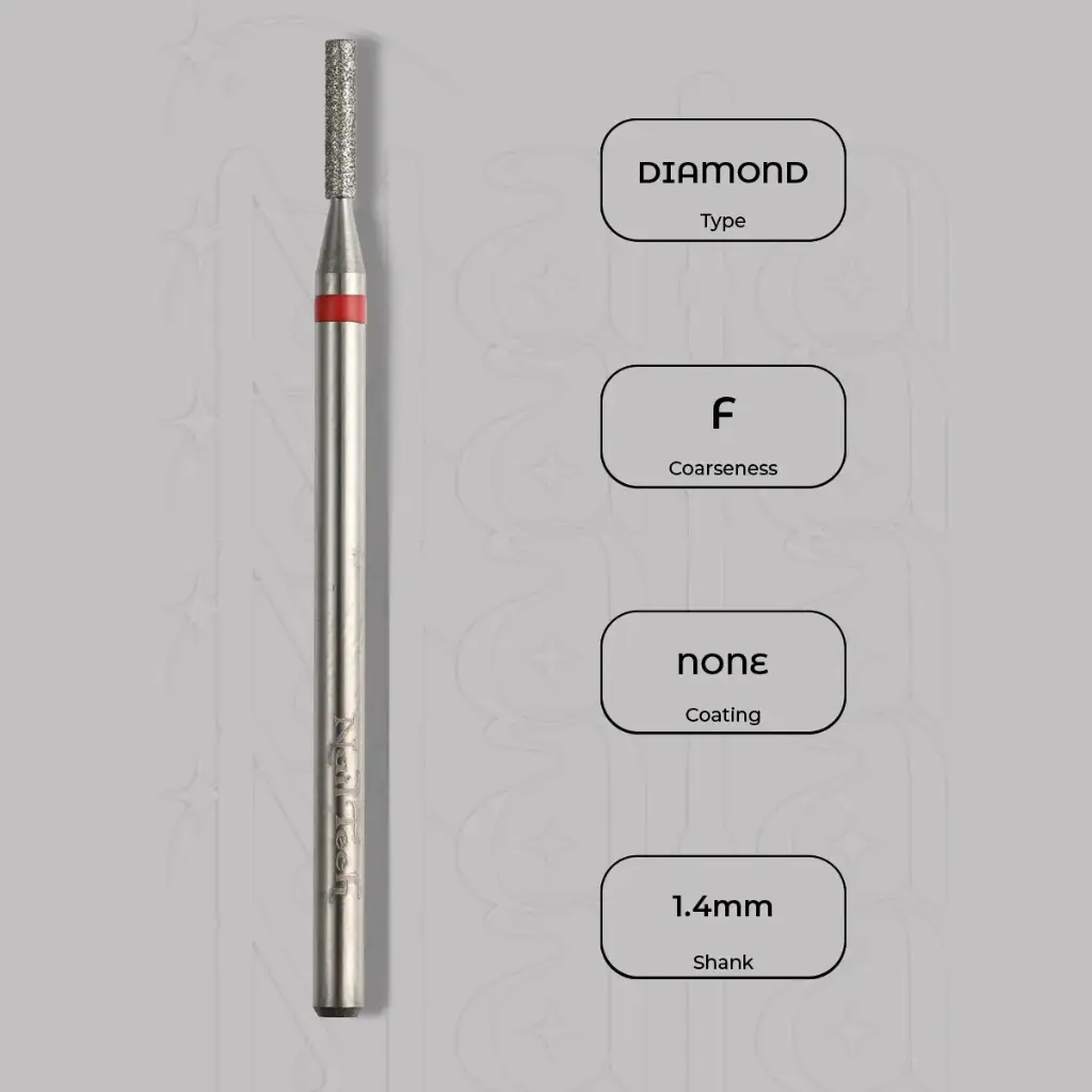 Diamantová fréza válec Ø1.4 mm - jemná zrnitost