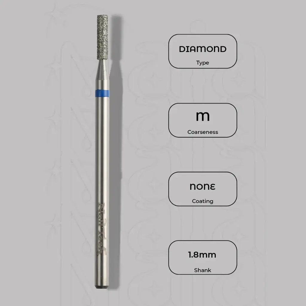 Diamantová fréza válec Ø1.8 mm - střední zrnitost