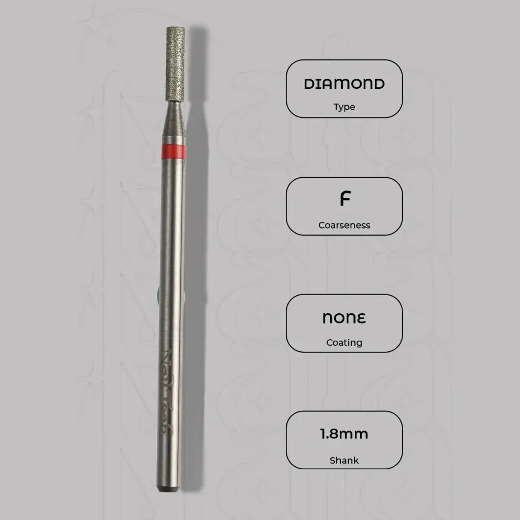Diamantová fréza válec Ø1.8 mm - jemná zrnitost