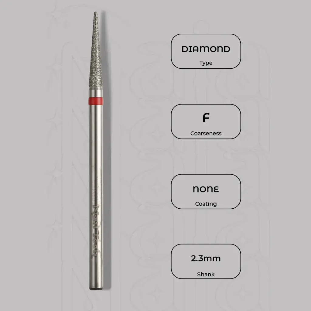 Diamantová fréza dlouhý zúžený Ø2.3 mm - jemná zrnitost
