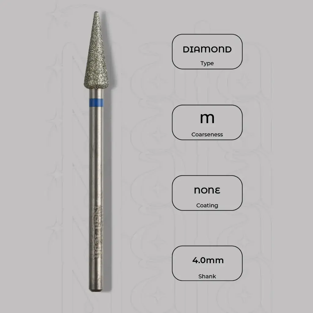 Diamantová fréza pupen Ø4.0 mm - střední zrnitost