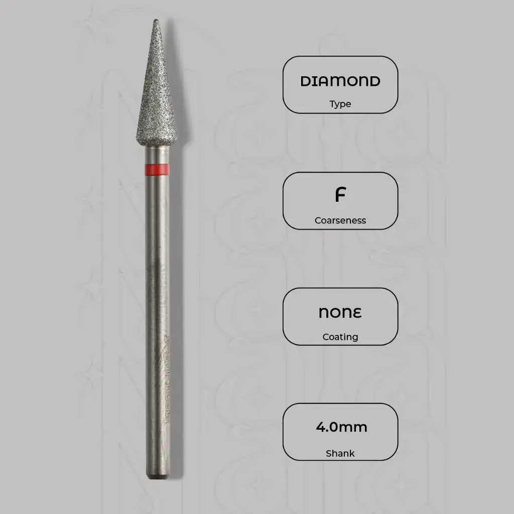 Diamantová fréza pupen Ø4.0 mm - jemná zrnitost