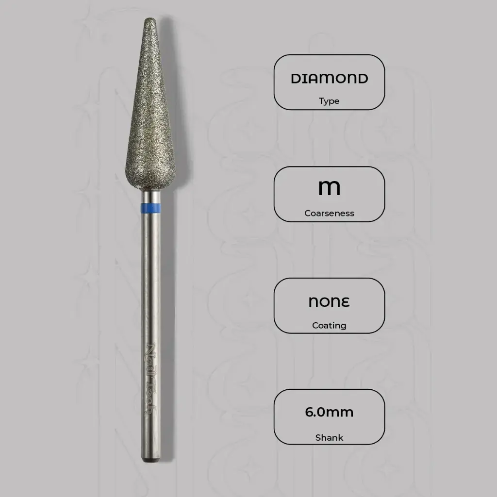 Diamantová fréza pupen Ø6.0 mm - střední zrnitost