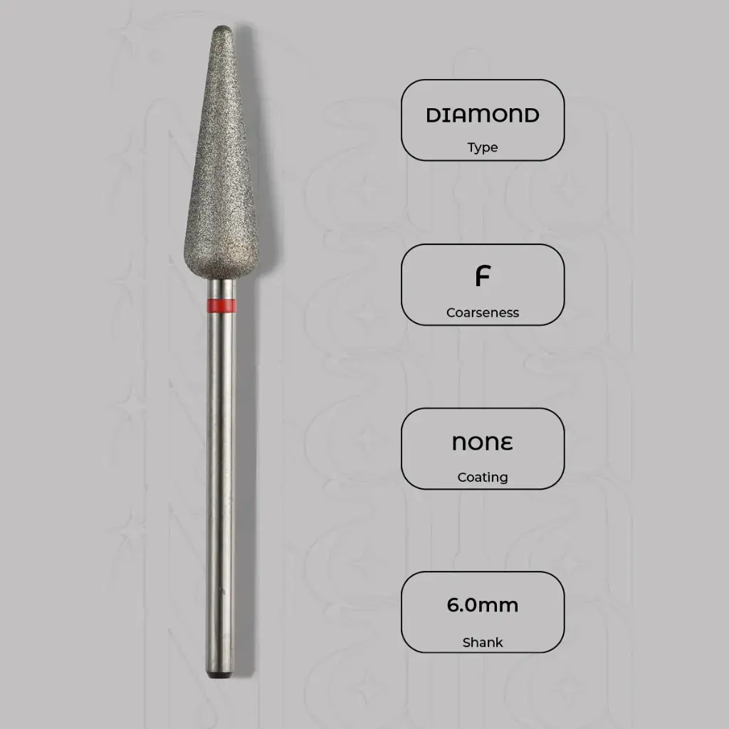 Diamantová fréza pupen Ø6.0 mm - jemná zrnitost