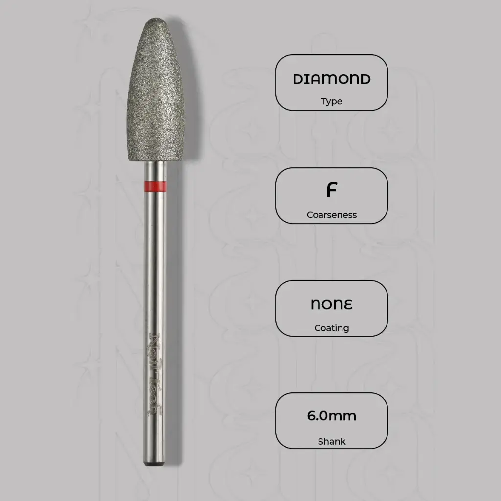 Diamantová fréza kužel kulatý Ø6.0 mm - jemná zrnitost