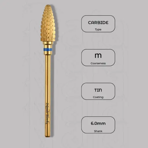[1560120] Karbidová fréza velký kužel Ø6.0 mm - střední zrnitost