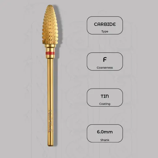 [1560121] Karbidová fréza velký kužel Ø6.0 mm - jemná zrnitost