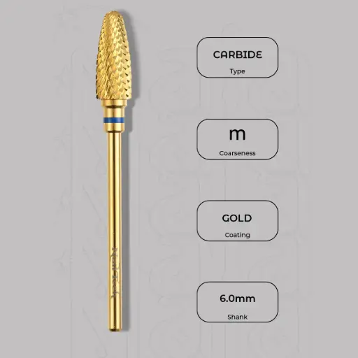 [1540133] Karbidová fréza plamínek Ø6.0 mm - střední zrnitost