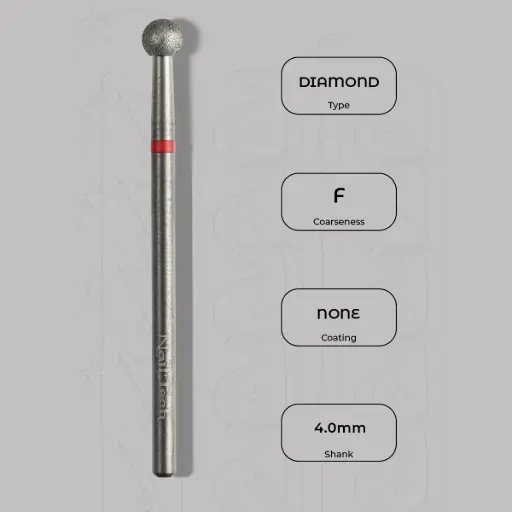 [8000209] Diamantová fréza kulička Ø4.0 mm - jemná zrnitost