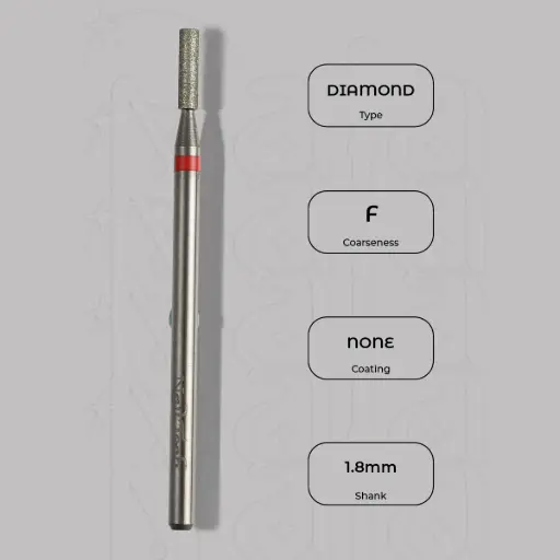 [8000227] Diamantová fréza válec Ø1.8 mm - jemná zrnitost