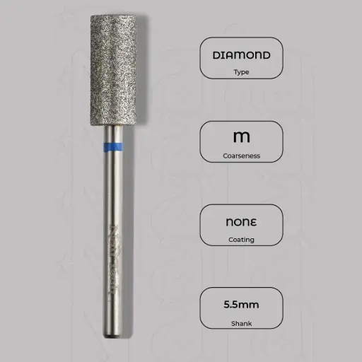 [8202320] Diamantová fréza válec Ø5.5 mm - střední zrnitost