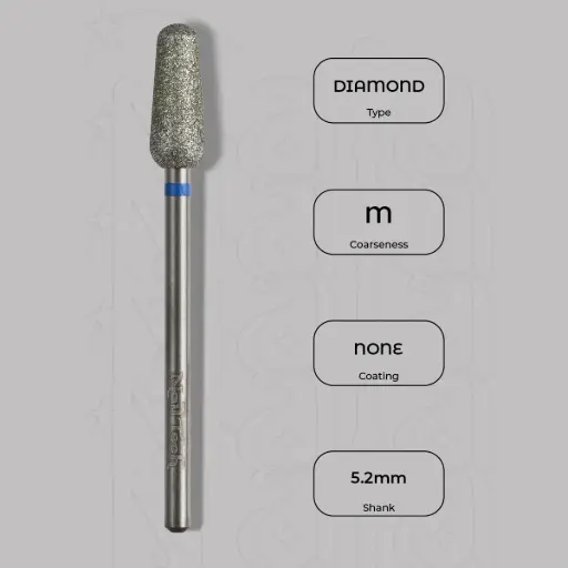 [8002345] Diamantová fréza kužel kulatý Ø5.2 mm - střední zrnitost