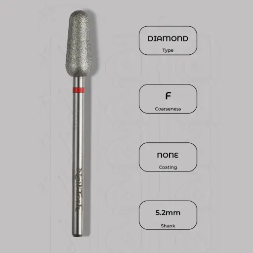 [8002245] Diamantová fréza kužel kulatý Ø5.2 mm - jemná zrnitost