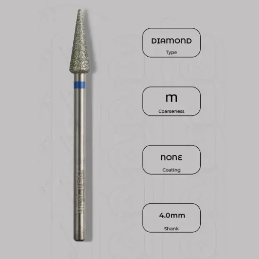 [8000349] Diamantová fréza pupen Ø4.0 mm - střední zrnitost