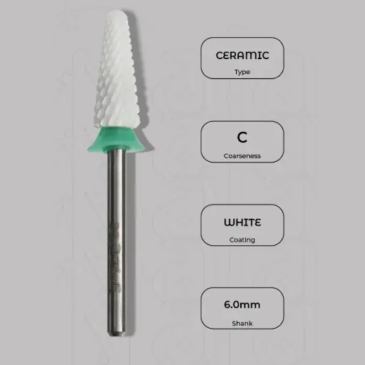 [6100494] Keramická bezpečnostní fréza Ø6.0 mm - hrubá zrnitost